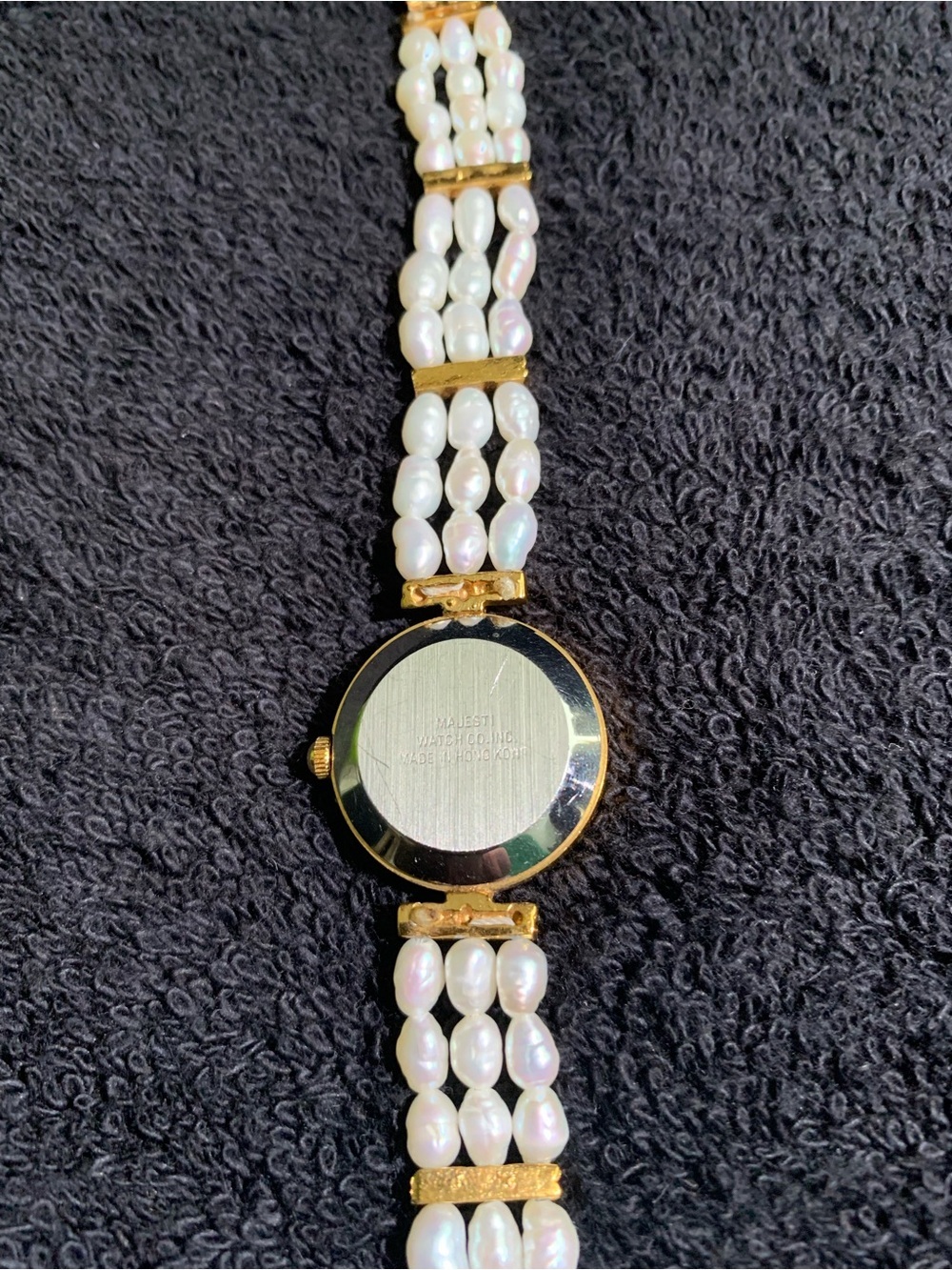 Fresh Water Pearl Gold-Tone Women's Watch - Picture 3 of 7